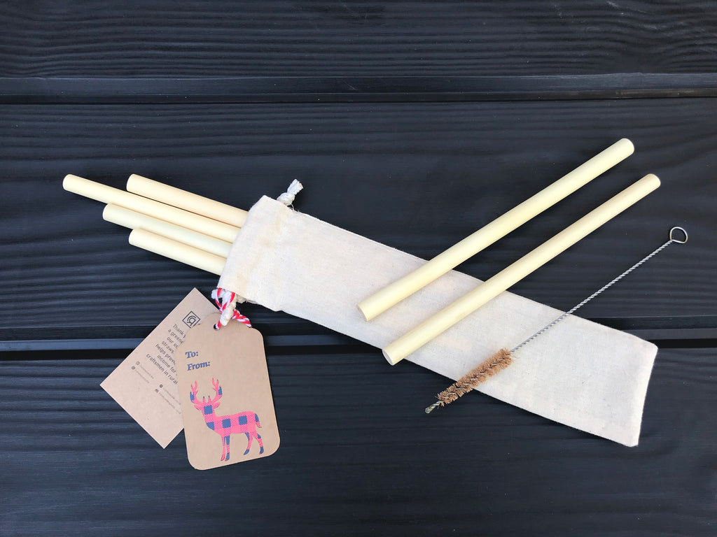 Eco-Friendly Reusable Bamboo Straw