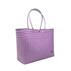 Lavender large size tote bag at a 45-degree angle.