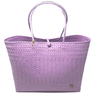 Lavender large size tote bag facing the front.