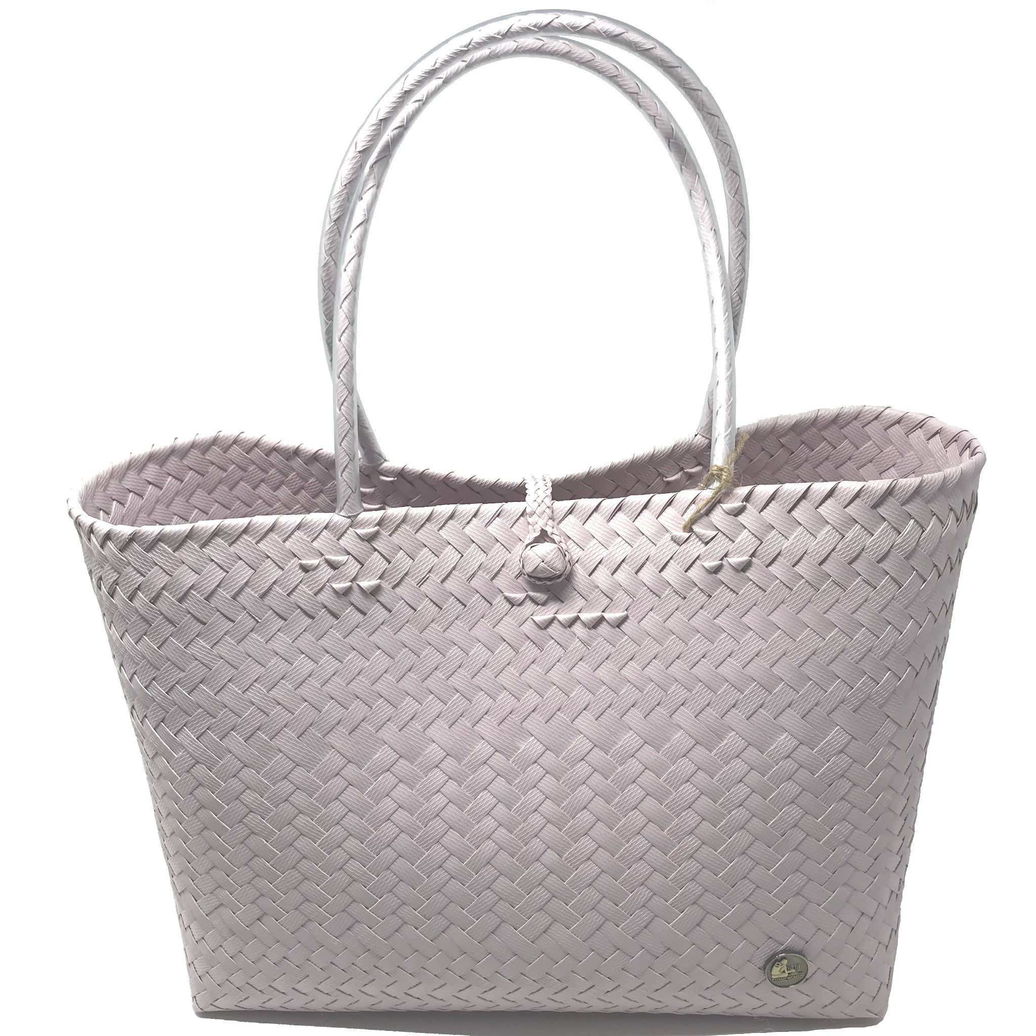 Lilac medium size tote bag facing the front.