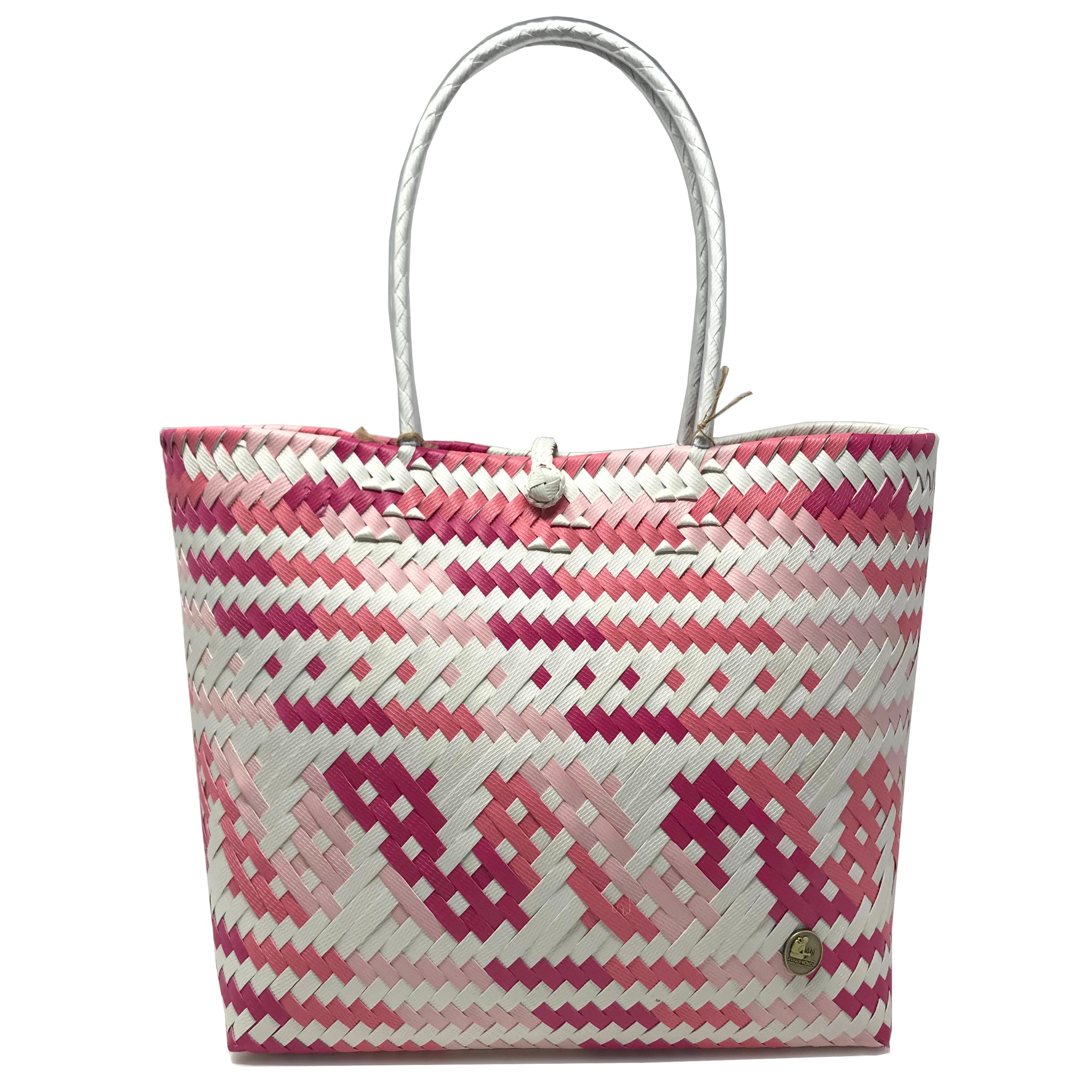 Everyday Tote Bag - Pink & White