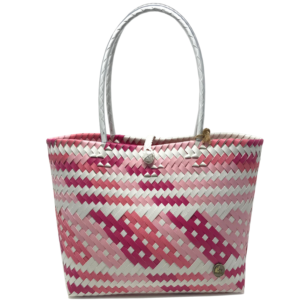 Everyday Tote Bag - Pink & White